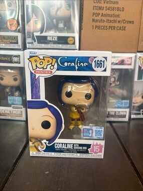 Funko Coraline Pop! Vinyl Figure - Blue Hair, Yellow Outfit
